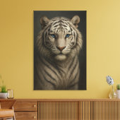 White Tiger – Mystical Fantasy Portrait – ManJiang Canvas Afdruk (Insitu (Woonkamer))