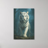 White Tiger – Mystical Fantasy Portrait – ManJiang Canvas Afdruk (Voorkant)