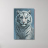 White Tiger – Mystical Fantasy Portrait – ManJiang Canvas Afdruk (Voorkant)