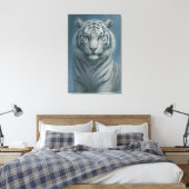 White Tiger – Mystical Fantasy Portrait – ManJiang Canvas Afdruk (Insitu (Slaapkamer))