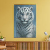 White Tiger – Mystical Fantasy Portrait – ManJiang Canvas Afdruk (Insitu (Woonkamer))