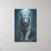 White Tiger – Mystical Fantasy Portrait – ManJiang Canvas Afdruk (Voorkant)