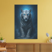 White Tiger – Mystical Fantasy Portrait – ManJiang Canvas Afdruk (Insitu (Woonkamer))