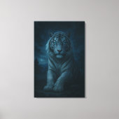 White Tiger – Mystical Fantasy Portrait – ManJiang Canvas Afdruk (Voorkant)