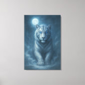 White Tiger – Mystical Fantasy Portrait – ManJiang Canvas Afdruk (Voorkant)