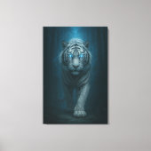 White Tiger – Mystical Fantasy Portrait – ManJiang Canvas Afdruk (Voorkant)