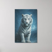 White Tiger – Mystical Fantasy Portrait – ManJiang Canvas Afdruk (Voorkant)