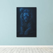 White Tiger – Mystical Fantasy Portrait – ManJiang Canvas Afdruk (Insitu (Houten vloer))