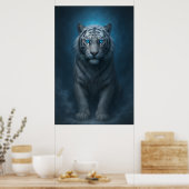 White Tiger – Mystical Fantasy Portrait – ManJiang Poster (Keuken)