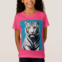 White Tiger Pop Art – Fierce & Kleurrijke Wild Cat