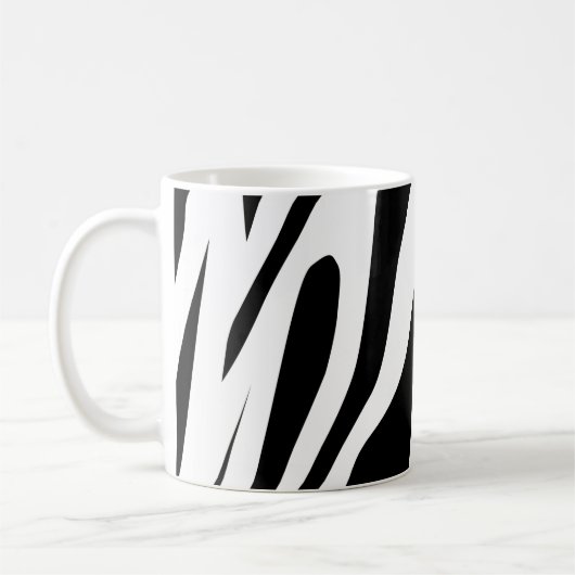 White Tiger Seamless Pattern Koffiemok (Links)