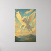 White Tiger • Sky Ascension | ManJiangHong Fine Ar Canvas Afdruk (Voorkant)
