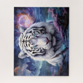 White Tiger Surreal Fantasy Kunst Legpuzzel (Verticaal)