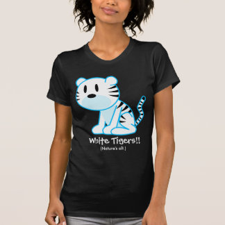 White Tiger Text Shirt