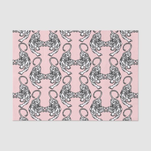 White Tiger-weefselpapier Tissuepapier (Voorkant)