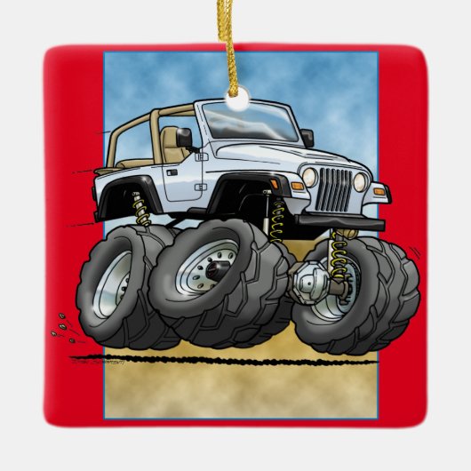 White_TJ Keramisch Ornament (Voorkant)