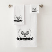 white towel, bath towel, guest towel, tennis, (En situation)