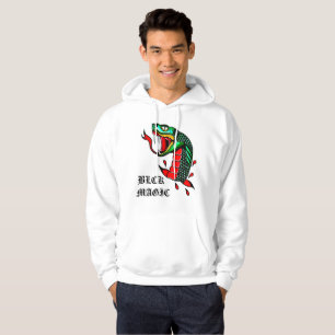 White Traditional Snake Hoodie