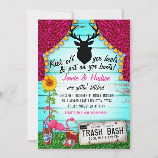 White Trash Bash Kaart (Voorkant)
