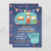 White Trash Birthday basparty uitnodiging (Voorkant / Achterkant)