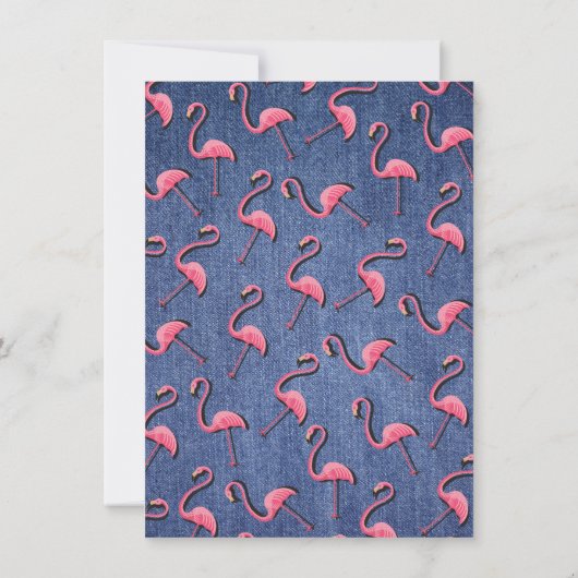 White Trash Birthday basparty uitnodiging (Achterkant)