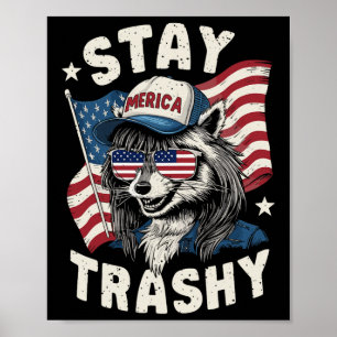 White Trash Party Kleding Redneck Wasbeer Verblijf Poster
