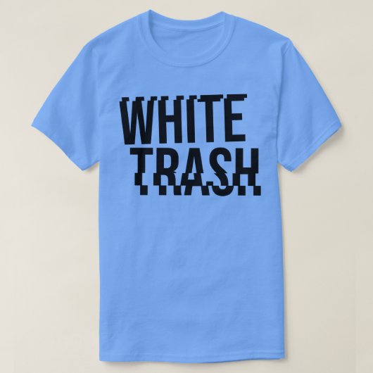 WHITE TRASH T-SHIRT (Design voorkant)