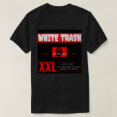 WHITE TRASH T-SHIRT (Design voorkant)