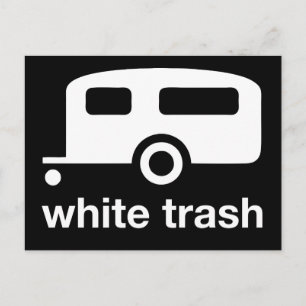 White Trash trailer icon - trailer park Briefkaart