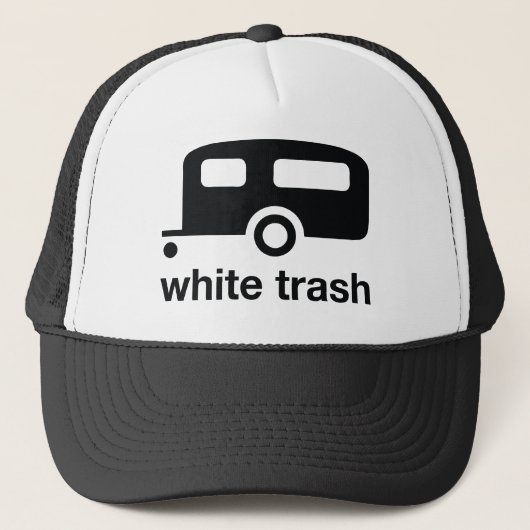 White Trash trailer icon - trailer park Trucker Pet (Voorkant)