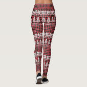 White Tree and Snowflake Leggings (Achterkant)
