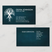 White Tree of Life - Evolution DNA Visitekaartje (Voorkant / Achterkant)