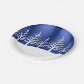 White Tree Silhouettes kerst Papieren Bordje (Gekanteld)