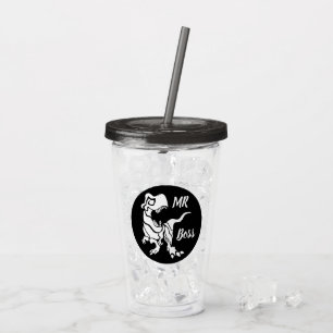 White Trex de baas Dino Acryl Drinkbeker