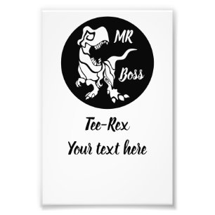 White Trex de baas Dino Foto Afdruk