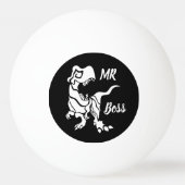 White Trex de baas Dino Pingpongballen (Achterkant)