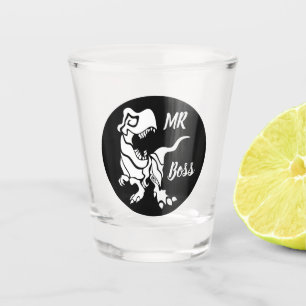 White Trex de baas Dino Shot Glas