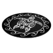 White Tribal Turtle Snijplank (Hoek)