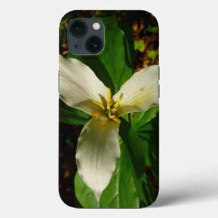 White Trillium Flower Spring Wilde iPhone 13 Hoesje