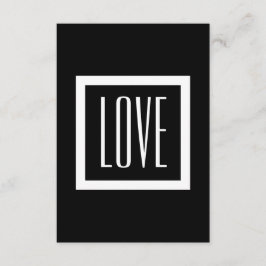White Trim Love RSVP Wedding V77A