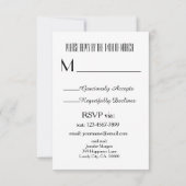 White Trim Love RSVP Wedding V77A (Achterkant)