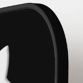 White Trinity Knot Celtic Cat Pickleball Paddle (Links Detail)