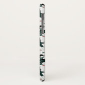 White Tropical Flowers Pattern Case-Mate iPhone Case (Achterkant/links)