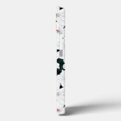 White Tropical Flowers Pattern Case-Mate iPhone Case (Achterkant / Links)