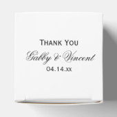 White Tulip and Pearls Spring Wedding Bedankdoosjes (Bovenkant)