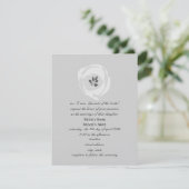 White Tulip Wedding Invitation Kaart (Staand voorkant)