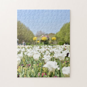White Tulips Regent's Park Flowers London England Legpuzzel