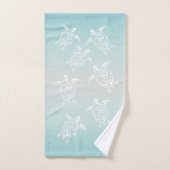 White Turtles Beach thema Bad Handdoek (Handdoek)
