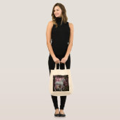 White Unicorn in Forest Fantasy Canvas tas (Voorkant (model))