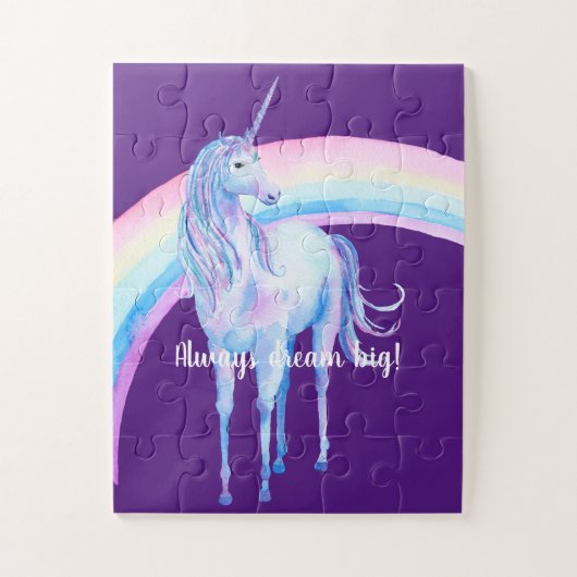 White Unicorn Legpuzzel (Verticaal)